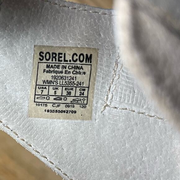 Sorel Joanie II Lug Sole Wedge Sandal Open Toe Comfort Shoe Tan Women’s Size 7 - Picture 9 of 9